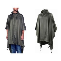 PONCHO COLOR OLIVA