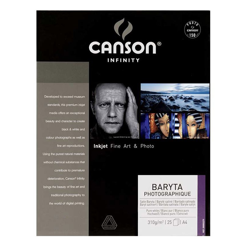 CANSON BARYTA PHOTOGRAPHIQUE II A3 25F 310GR