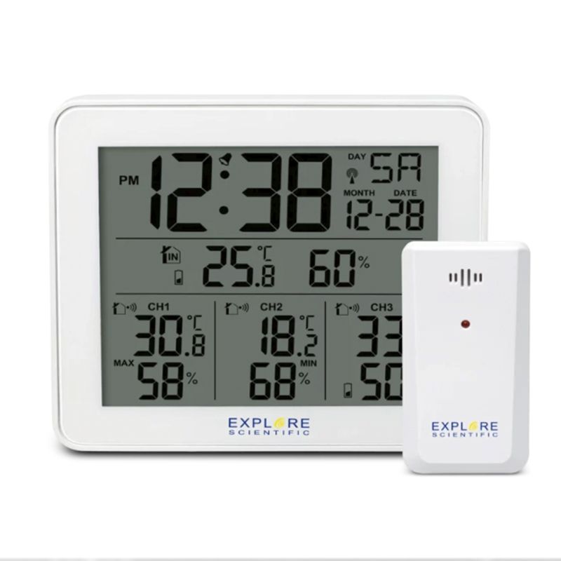 EXPLORE scientific - Stazione meteo radio-controllata con allarme – WSH4003